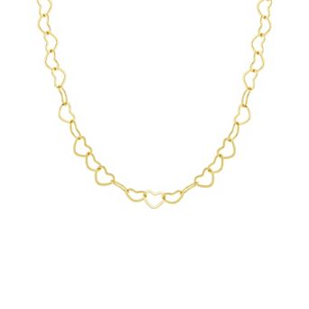 PRIMROSE Open Heart Link Chain Necklace