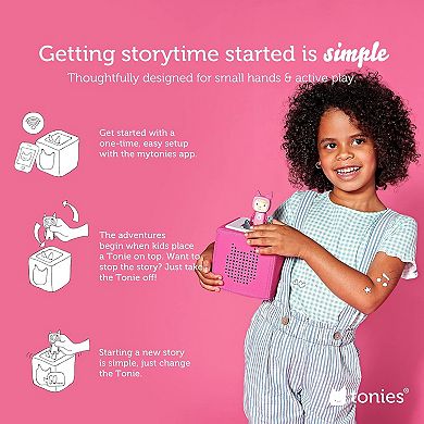 tonies Pink Starter Set with Playtime Songs