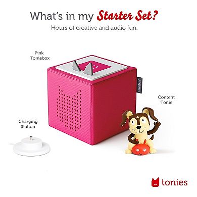 tonies Pink Starter Set with Playtime Songs