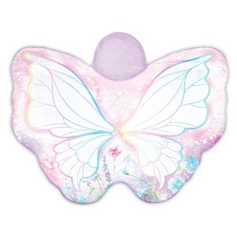 Make It Real 3C4G Fairy Garden Wings Hooded Blanket with Hand Mitts