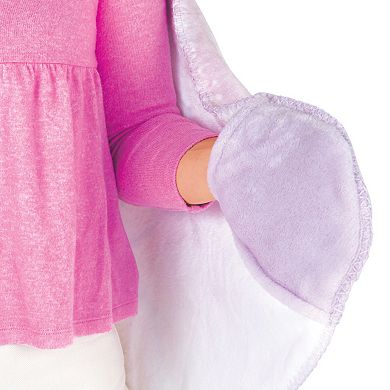 Make It Real 3C4G Fairy Garden Wings Hooded Blanket with Hand Mitts
