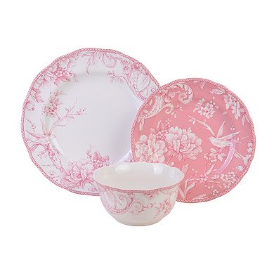 222 Fifth Adelaide Blush 12-pc. Dinnerware Set