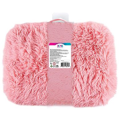 Make It Real 3C4G Pink & Gold Deluxe Faux Fur Lap Desk