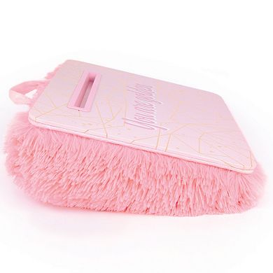 Make It Real 3C4G Pink & Gold Deluxe Faux Fur Lap Desk