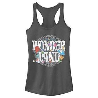 Disney's Alice In Wonderland Characters Juniors' Racerback Tank Top