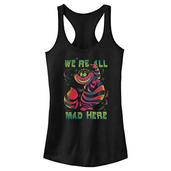 Disney's Alice In Wonderland We're All Mad Here Juniors' Racerback Tank Top