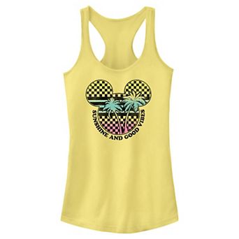 Disney's Mickey Mouse Sunshine And Good Vibes Juniors' Racerback Tank Top