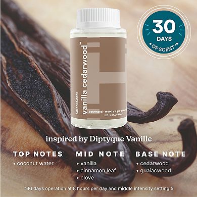 HoMedics Vanilla Cedarwood SereneScent Fragrance Oil