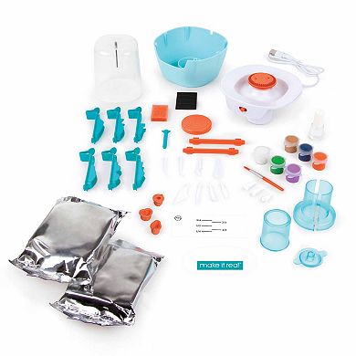 Make It Real Mini Pottery Studio Deluxe DIY Sculpting Craft Set
