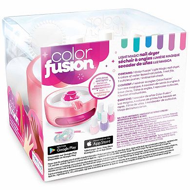 Make It Real 8-Piece Color Fusion Light Magic Nail Dryer All-In-One Home Manicure Kit