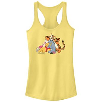 Disney's Winnie The Pooh Buddies Pile Juniors' Racerback Tank Top