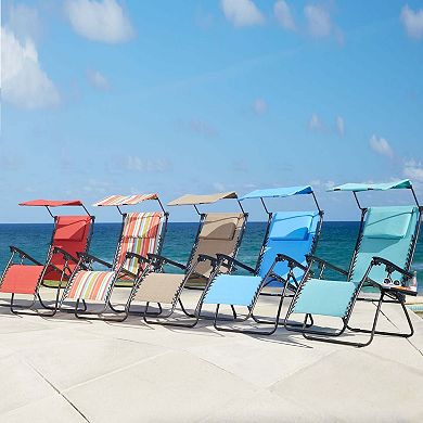 Brylanehome 350 Lbs. Weight Capacity Zero Gravity Chair With Canopy