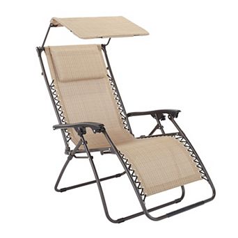 Brylanehome 350 Lbs. Weight Capacity Zero Gravity Chair With Canopy