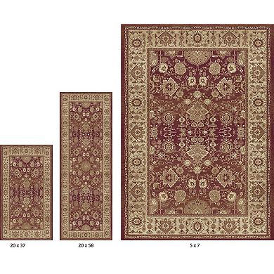 BrylaneHome 3 Piece Paris Washable Rug Set