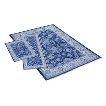 BrylaneHome 3 pc Paris Washable Rug Set