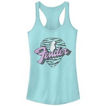 Juniors' Fender Western Tiger Racerback Tank Top