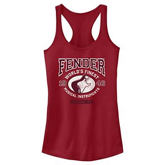 Juniors' Fender World's Finest Musical Instruments Racerback Tank Top
