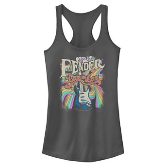 Juniors' Fender Love Is Love Racerback Tank Top