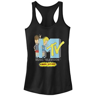 Juniors' MTV Beavis And Butthead Logo Racerback Tank Top