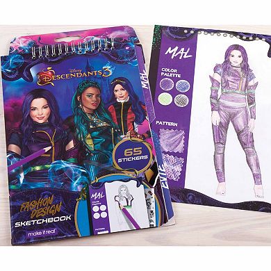 Disney's Descendants 3 Make It Real Fashion Design Tracing Light Table Draw Sketch & Create Fashion Coloring Book Kit