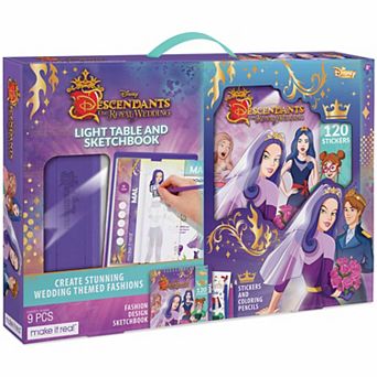 Disney's Descendants Make It Real Royal Wedding Light Table & Fashion Coloring Book