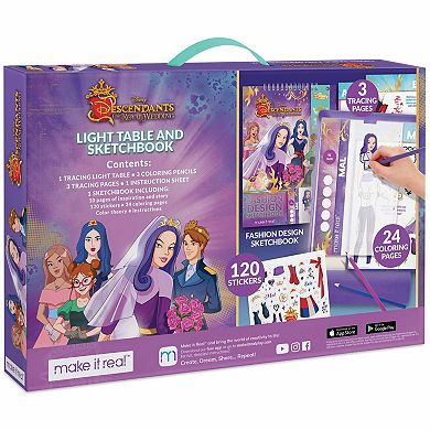 Disney's Descendants Make It Real Royal Wedding Light Table & Fashion Coloring Book