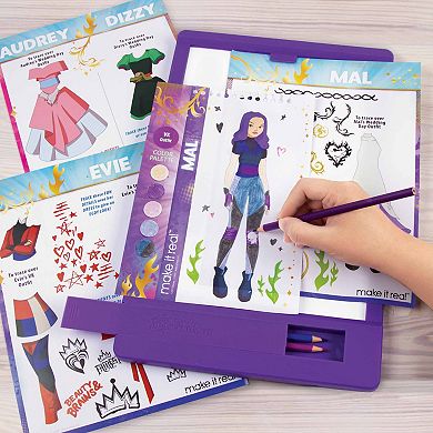 Disney's Descendants Make It Real Royal Wedding Light Table & Fashion Coloring Book