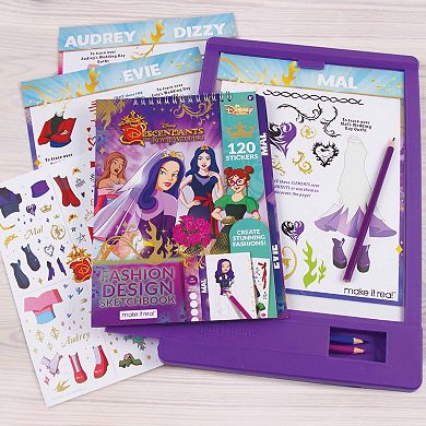 Disney's Descendants Make It Real Royal Wedding Light Table & Fashion Coloring Book