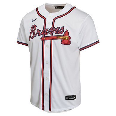 Youth Nike Ozzie Albies White Atlanta Braves Home Game Player Jersey