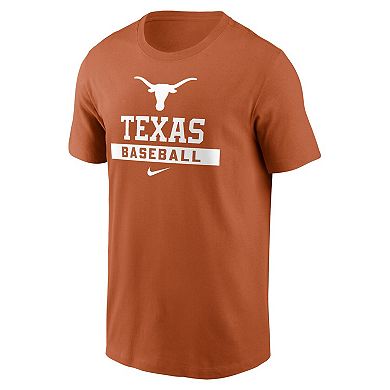 Men's Nike Texas Orange Texas Longhorns Baseball T-Shirt