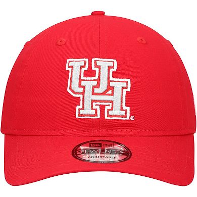 Men's New Era Red Houston Cougars Team 9TWENTY Adjustable Hat