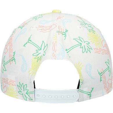 Men's New Era White Orlando Magic Palm Trees and Waves Golfer Adjustable Hat