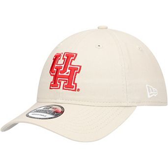 Men's New Era Cream Houston Cougars Team 9TWENTY Adjustable Hat