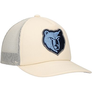 Men's Mitchell & Ness Cream Memphis Grizzlies Trucker Adjustable Hat