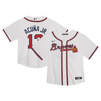 Toddler Nike Ronald AcuÃ±a Jr. White Atlanta Braves Game Jersey