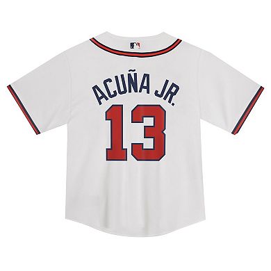 Toddler Nike Ronald Acuña Jr. White Atlanta Braves Game Jersey