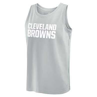 Men's Fanatics Gray Cleveland Browns Elements Tank Top
