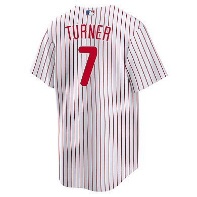 Men's Nike Trea Turner White Philadelphia Phillies Home Replica Player Jersey