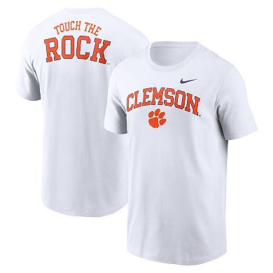 Men's Nike White Clemson Tigers Blitz 2-Hit T-Shirt