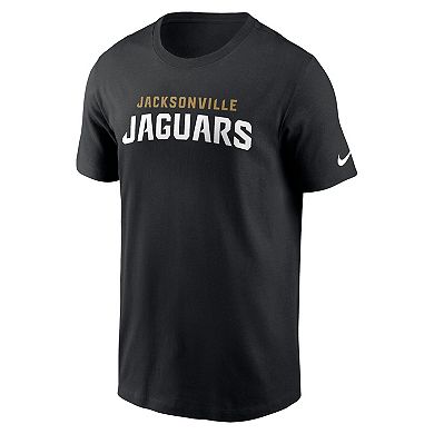Men's Nike Black Jacksonville Jaguars Primetime Wordmark Essential T-Shirt