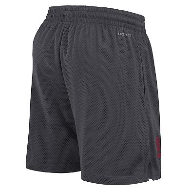 Men's Nike Anthracite Alabama Crimson Tide 2024 Sideline Mesh Shorts