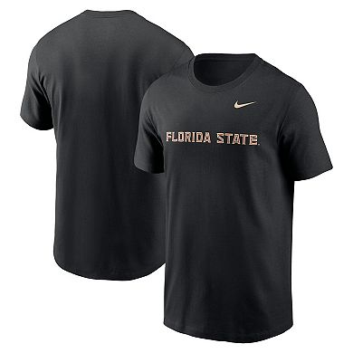 Men's Nike Black Florida State Seminoles Primetime Wordmark T-Shirt