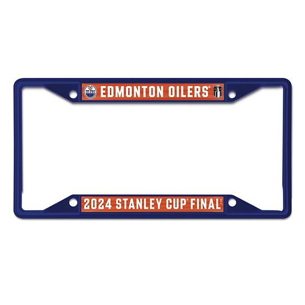 WinCraft Edmonton Oilers 2024 Stanley Cup Final Laser Cut License Plate