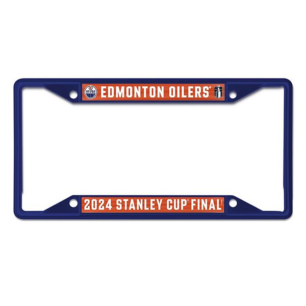 WinCraft Edmonton Oilers 2024 Stanley Cup Final Laser Cut License Plate ...