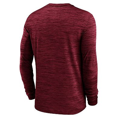 Men's Nike Cardinal USC Trojans 2024 Sideline Velocity Performance Long Sleeve T-Shirt