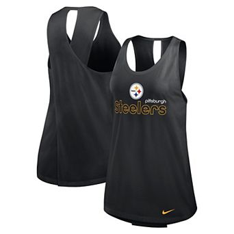 Women's Nike Black Pittsburgh Steelers Performance Tank Top