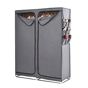 BrylaneHome 23D Oversized Double Wardrobe With Shoe Storage