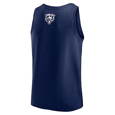 Men's Fanatics Navy Chicago Bears Elements Tank Top