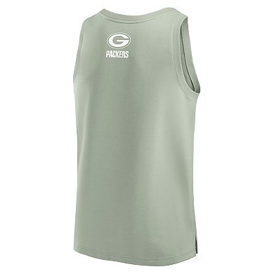 Men's Fanatics Light Green Green Bay Packers Elements Tank Top