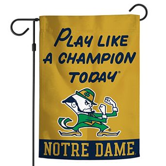WinCraft Notre Dame Fighting Irish 12" x 18" Double-Sided Play Like A Champion Today Garden Flag